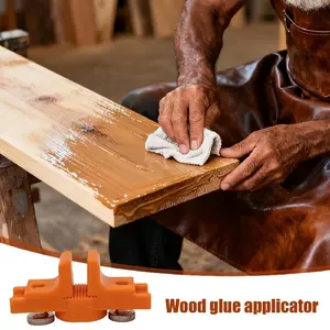 2pcs Woodworking Glue Applicator Tool, Easy Control Seamless Application, Drying Glue Tool Kit for Furniture Floor Metal Processing