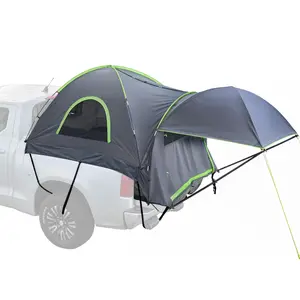 VEVOR Pickup Truck Tent, Fits 5.5-6.0 ft Truck Tents for Camping, Waterproof PU2000 mm 2-3 Person Sleeping Truck Bed Tent, Sturdy Truck Bed Camper Shell with Expandable Awning, Rainfly, Storage Bag