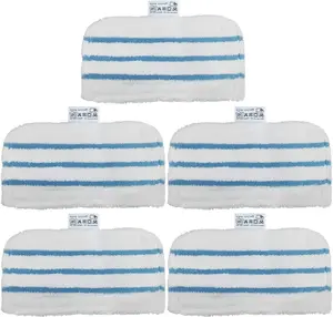 5 Pack Washable Pads Replacement/Fit for  Steam Mop 1600 Series, HSMC1300FX HSMC1321 HSMC1361SGP BDH1855SM BDH1760SM BDH1765SM BDH1720SM BDH1725SM Model # SMP20