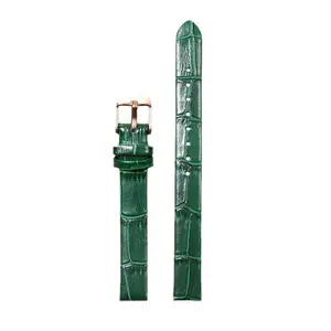 Double-sided top-grain cowhide leather strap, bamboo pattern watch strap, leather watch strap accessories, calfskin