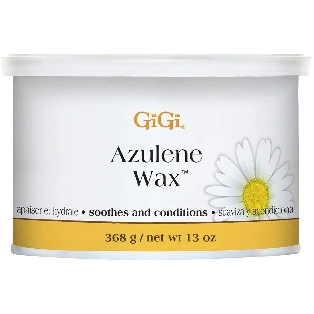 GiGi Azulene Soft Cream Wax for Soothing Waxing Hair Removal, with Glycerin & Azulene Oil for Sensitive Skin, 13 oz, Body Care, Hair Removal Product, Soft Wax