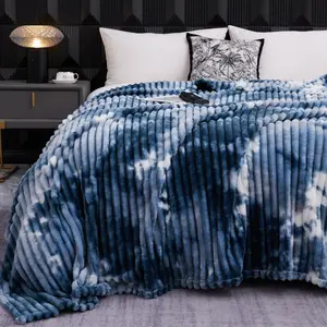 Tie Dye Print Flannel Blanket, Soft Comfortable Throw Blanket, Cool Bedroom Bedding Blankets for Home Sofa Couch Bed Camping Travel, Lightweight Cozy Blanket, Soft Comfy Blanket, Soft Warm Blanket, Soft Warming Blanket