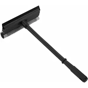 15.9" Plastic Handle Window Squeegee for Home - 2-in-1 Auto Window Cleaner with Sponge, Car Windshield Clean Tool & Squeegee for Gas Station, Shower, Glass & Outdoor