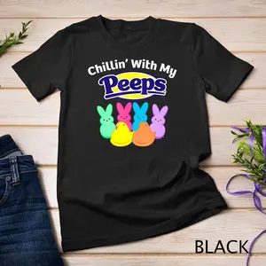Peeps Easter Chillin' With My Peeps Unisex T Shirt Cotton Love