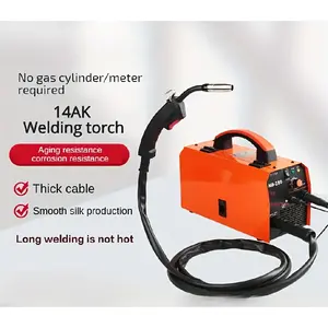 SEARVGRH 14AK MB14 Welding Torch, Universal Copper 0.8-1.2mm MIG 130 CO2 Self-Protecting Welding Gun with Replacement Nozzle, Gasless Operation for Industrial Use - Battery-Free