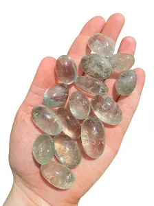 Prasiolite Tumbled Stone - Polished Green Amethyst Crystal