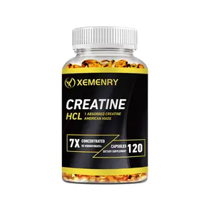 Xemenry - Creatine HCl Capsules | Supports muscle, cognitive, and immune health | No bloating or cramping | Made in the USA - 120 Capsules