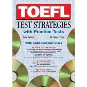 USED-Toefl Test Strategies With Practice Tests by Eli L. Hinkel (Paperback)