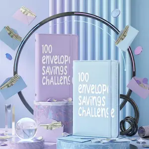 100 Days Money Saving Challenge Coin Envelope Budget Book Daily Tracker Habit-Forming System $5050 Savings Goal Finance Checklist Organizer Office Stationery Supplies