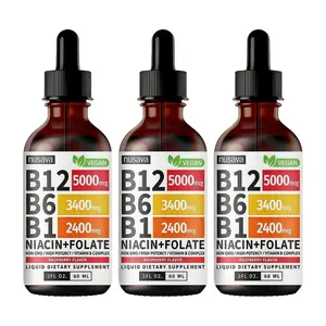 Bargain Vitamin B12 Liquid Edible Supplement Drops with B6, B1, Niacin & Folate for Energy, Brain & Heart - Raspberry, & Strawberry 27,200 mcg per Serving, 4 fl Oz