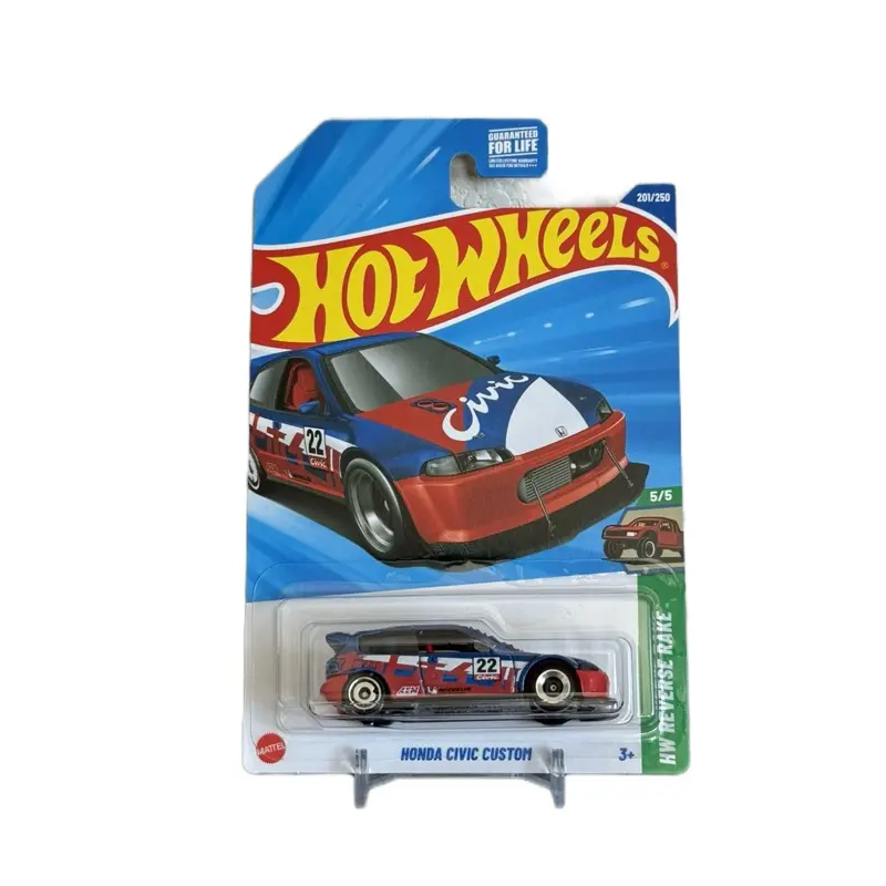 Hot Wheels 2025 Honda Civic Custom 201/250 Diecast Scale Model Car - Limited Edition Display Toy, Collectible Model Cars
