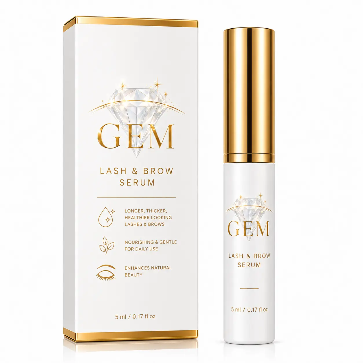 Gem Cosmetics Lash & Brow Growth Serum