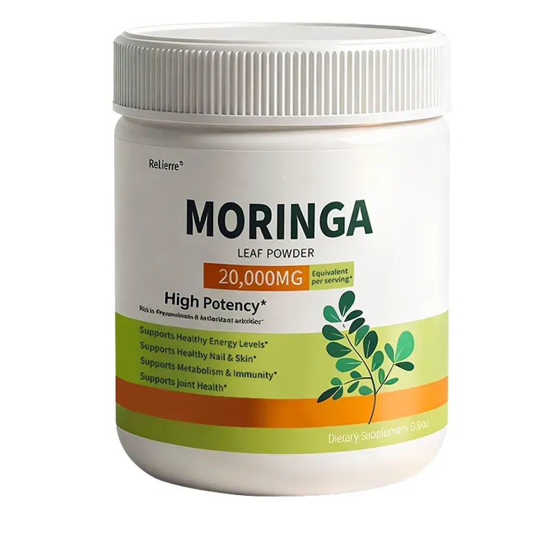Relierre Moringa Leaf Powder 100% Pure 20,000mg Equivalent per Serving Superfood Supplement for Energy & Immunity Support – 125 Servings
