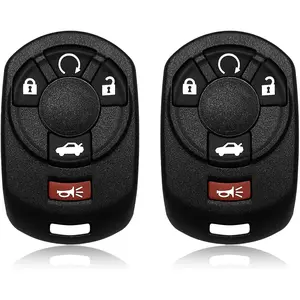 2 Replacement for Cadillac STS Key Remote Control 2005 2006 2007 5-Key 315MHz M3N65981403, Black