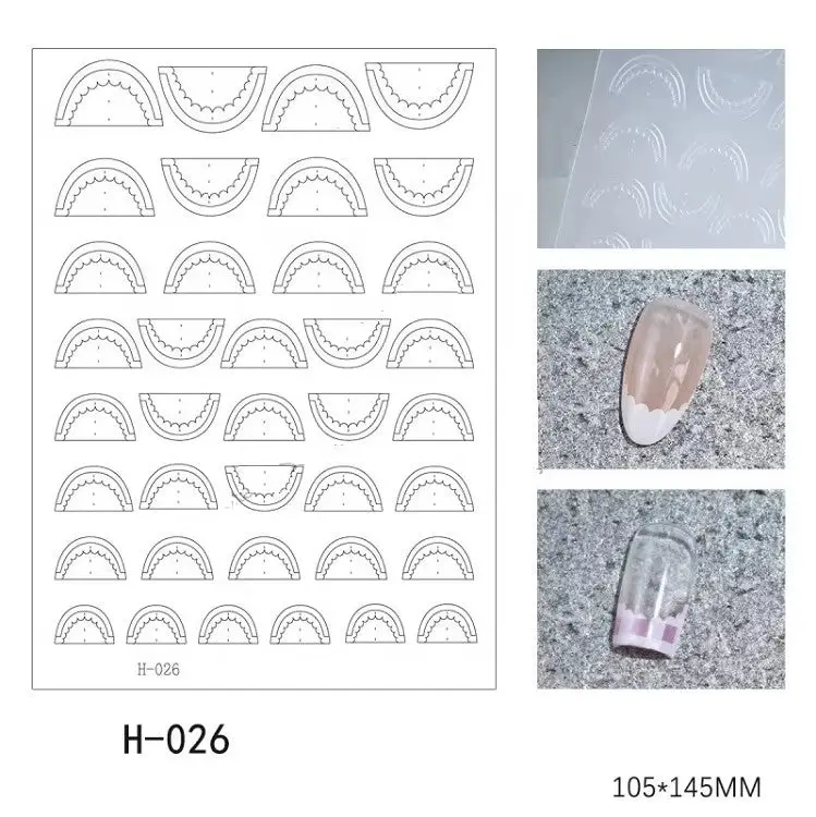 Hollow Sticker H026 - Nail Art