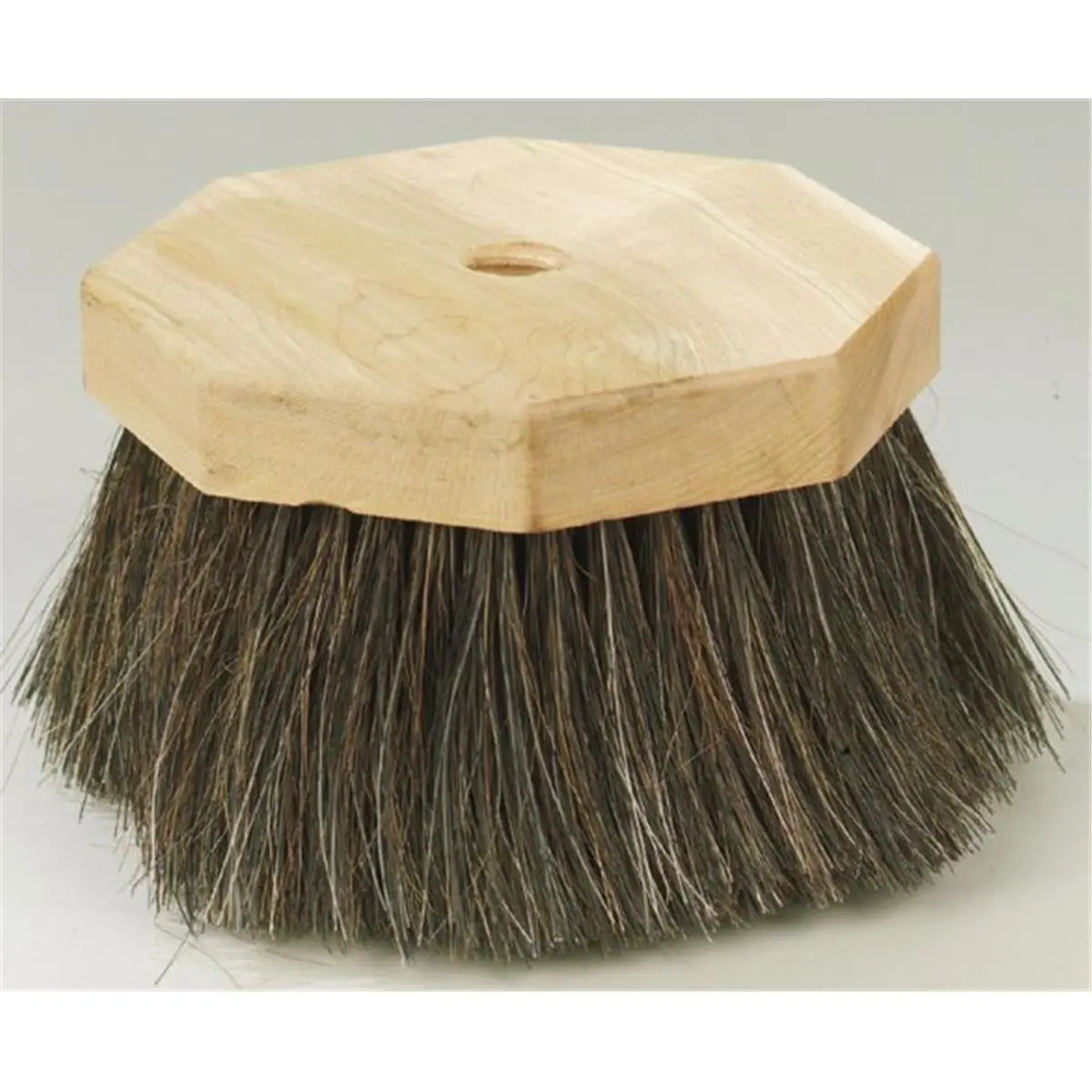 212 MAIN Professional Stippling Brush (DQB 12979 Model, 5 in) - 0.75 lbs, Natural Hair & Nylon Bristles, Round Wood Handle with 1 Tapered Handle Hole, Flared Tips, Wide Working Surface, 6.5" H x 6.5" W x 3.8" L for Ceiling & Wall Pattern Creation