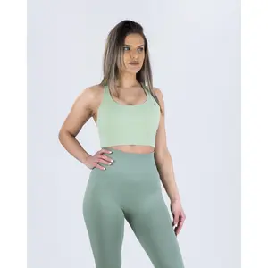 Sense Cross Back Sports Bra - Green