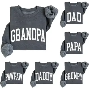 Retro Personalized Grandpa Sweatshirt, Fathers Day Gift, Gift for Grandparents, Custom Daddy Shirt, Dad Daddy Boss Papa Dada Papaw Shirt