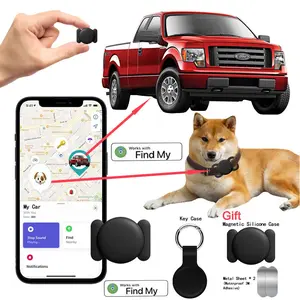 Mini GPS Tracker for Car, Tag Smart Tag Works with Find My Apple (iOS Only), Tracking Devices for Vehicle Pets Wallet, Suitcases, Wireless  GPS para Auto, Key Finder, Luggage Tracker, Dogs and Cats Locator, Replaceable Battery, IP67 Waterproof magnetic