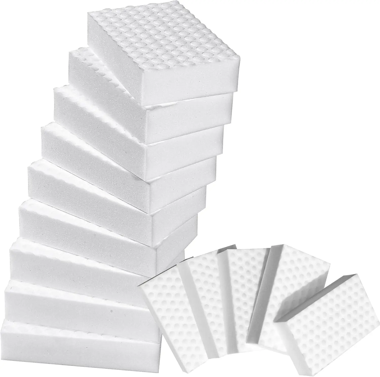 2X Density Magic Sponge Eraser Extra Thick Long Lasting Melamine Cleaning Sponges for Kitchen Bathroom Floor Wall Cleaner 10 Pack
