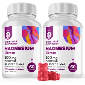 DR. MORITZ Magnesium Gummies for Adults - Sugar-Free Calm Magnesium Gummies - Raspberry Flavor - Non-GMO 200 mg 2 Pack 120 Count Anti-Stress Sleep Relief Healthcare Dietary Vitamin