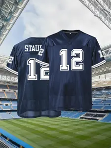 Men's American Football Jersey Breathable & Embroidered, Dallas #88 V-Neck, Short Sleeve, Loose Fit for Casual, Streetwear & Sports Activities, Jersey Shirts, Workout Tops, Sportswear Clothing