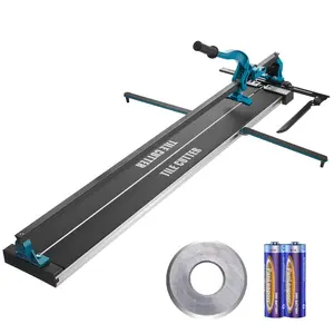 SummerWinsVEVOR Manual Tile Cutter, 48 inch, Porcelain Ceramic Tile Cutter with Tungsten Carbide Cutting Wheel, Infrared Positioning, Anti-Skid Feet, Durable Rails for professional installers or beginners, Porcelain Tiledealsforyoudays
