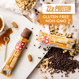 PBfit Salted Caramel Peanut Butter Protein Bars