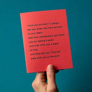 'Spinach in Your Teeth' Greeting Card