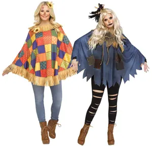 ADULT SCARECROW PONCHO ASSORTMENT