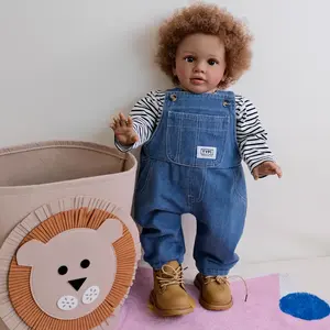 Big Reborn Baby Dolls Black 26 Inch African American Toddler Baby Dolls Realistic Newborn Soft Vinyl Baby Dolls Toy for Kids Age 3+