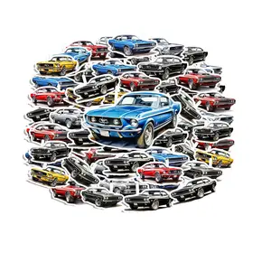 Vintage Muscle Car Stickers – Classic Car Decal Set 20 Pack
