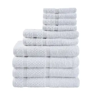 Mainstays 10 Piece Cotton Towel Set – Soft & Durable