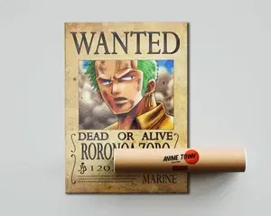 One Piece Zoro Wanted Poster Poster
