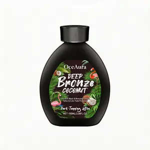 OCEAURA Black Coconut Love tanning lotion, Coconut Oil ,Age-Defying ,Tattoo Protecting Formula ,Ultra Hydrating Dark Tanning Lotion,Rich Dark Bronze for Indoor  Bed & Outdoor Sun, Non-Sticky No White Spots, carrot, Deep Golden Glow for Men Women self
