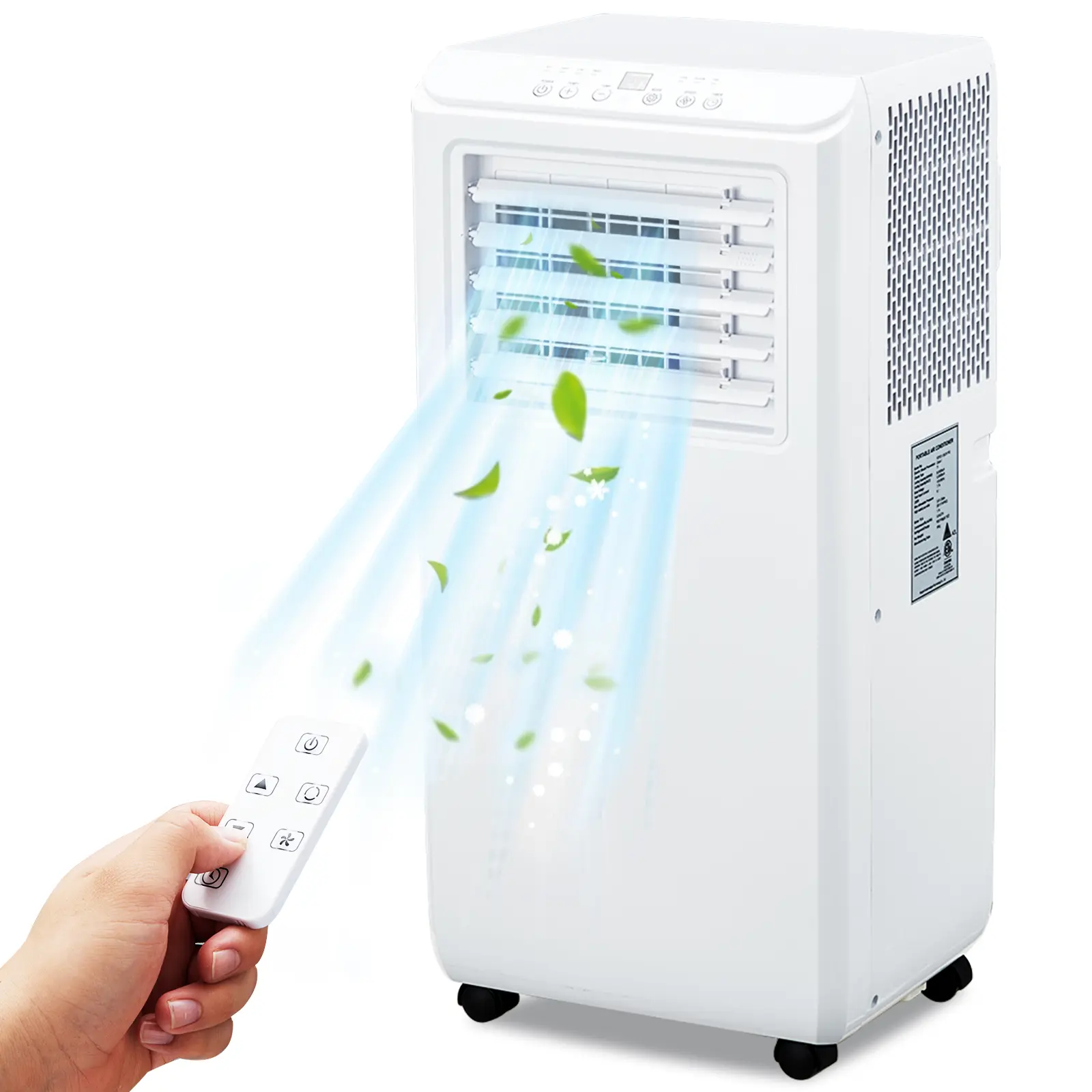 High-Efficiency 10000 BTU Portable Air Conditioner - 3-in-1 Cooling, Dehumidifier & Fan - Quiet 50dB, 24H Timer, Remote, LED Display, Window Vent Kit - Cools up to 400 Sq.Ft - Ideal for Bedroom, Home, Office, Dorm, RV, Compact, Cooling Mode