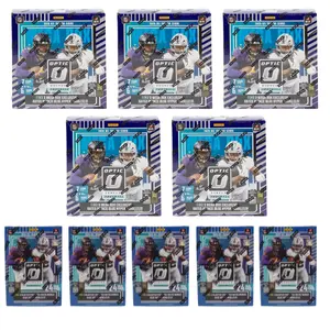 Donruss Optic NFL 2025 Mega Box x5 & Blaster Box 2025 x5 - Live Card Break - NFL Collectible Trading Cards with Rare Find Opportunity
