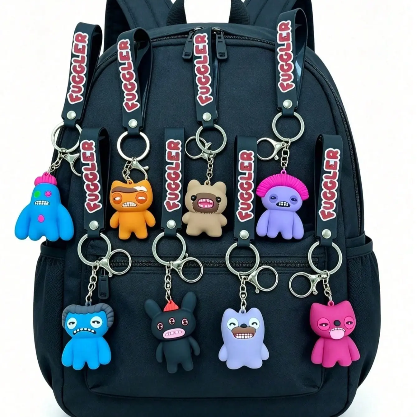 8-Piece Set Cute Monster Dolls, Funky Tooth Fairy Ugly Funny Keychain Accessories, Blind Box Collectible Items, Fun Decorative Gifts, Keychain for Bags, Keychain Kawaii, Cool Keychains, Keychain Figures, Keychain Series