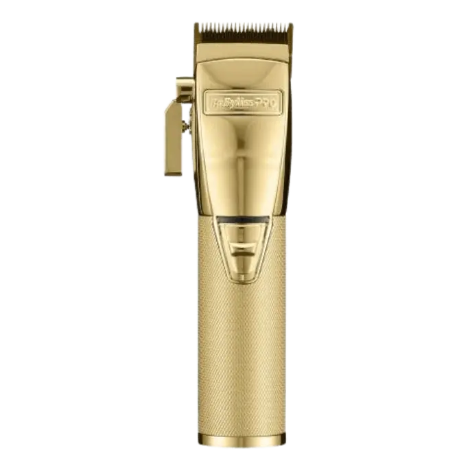 BaBylissPRO GoldFX+ Metal Lithium Clipper Wireless Barber Clippers Cordless Rechargeable Clippers