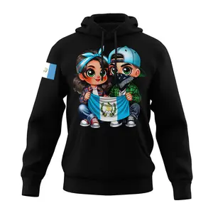 Guate Couples design Black Hoodie