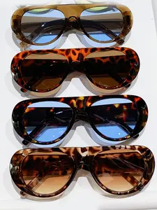 Women's Fashion Sunglasses Set, Large Frame Sun Glasses for Men & Women, Outdoor Party Vacation Travel Driving Fishing Decor Gift