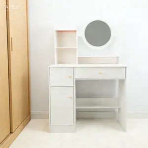 Modern minimalist dressing table for bedrooms, 2026 new model, small size table for rental apartments, compact and simple dressing table for corners.