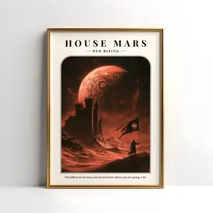 House Mars Poster Red Rising The Institute Pierce Brown Darrow