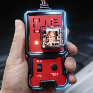 SHIELDIX Automotive Relay Tester Tool, 12V/24V Car Relay Tester & Diagnostic Tool, Quick Relay Fault Detection for 4-Pin & 5-Pin Relays, Automotive Test & Measurement Tool