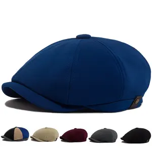 2026 New Arrival Unisex Solid Color Newsboy Hat – Outdoor Sunscreen Leisure Cap for Spring Autumn Travel Beach Vacation, TikTokShopBlackFriday