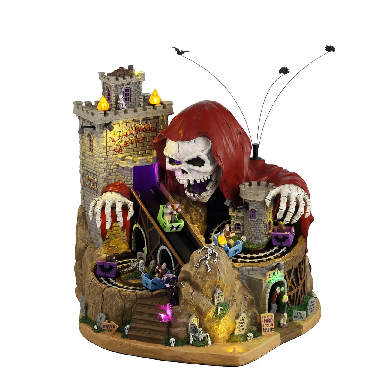 Lemax Phantom Castle Sights and Sounds Animated Building #45216