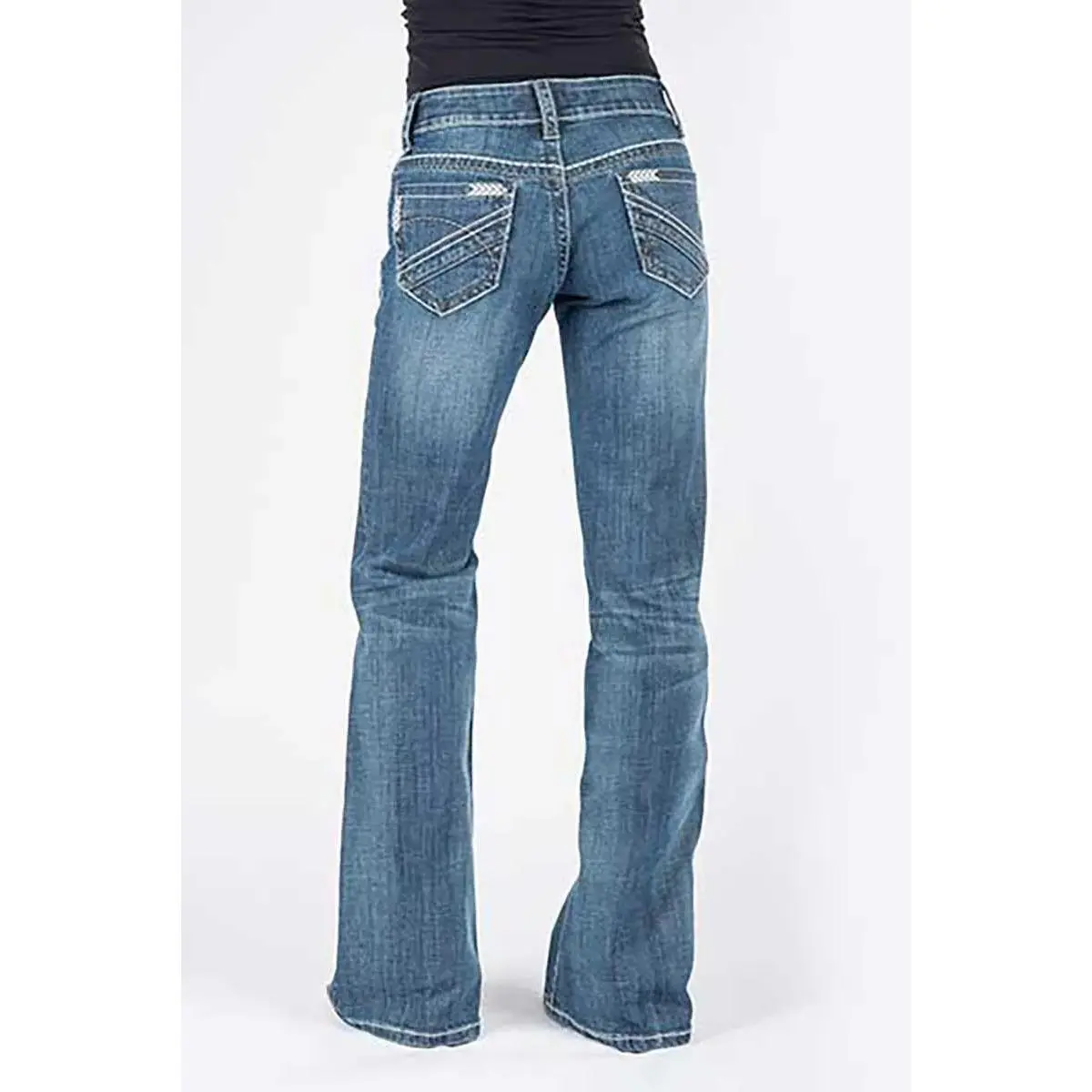 Stetson 214 Trouser Fit w/ Chevron Back Pocket - Women's Jeans