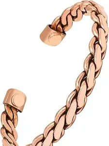 Handmade Pure Copper Bracelet For Unisex Adjustable Bracelets | Cuff And Kada For Men and Women |