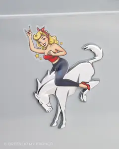 Blondie Bronco Bombshell — Bronco Rear Emblem Vinyl Decal (Pin-Up Edition)