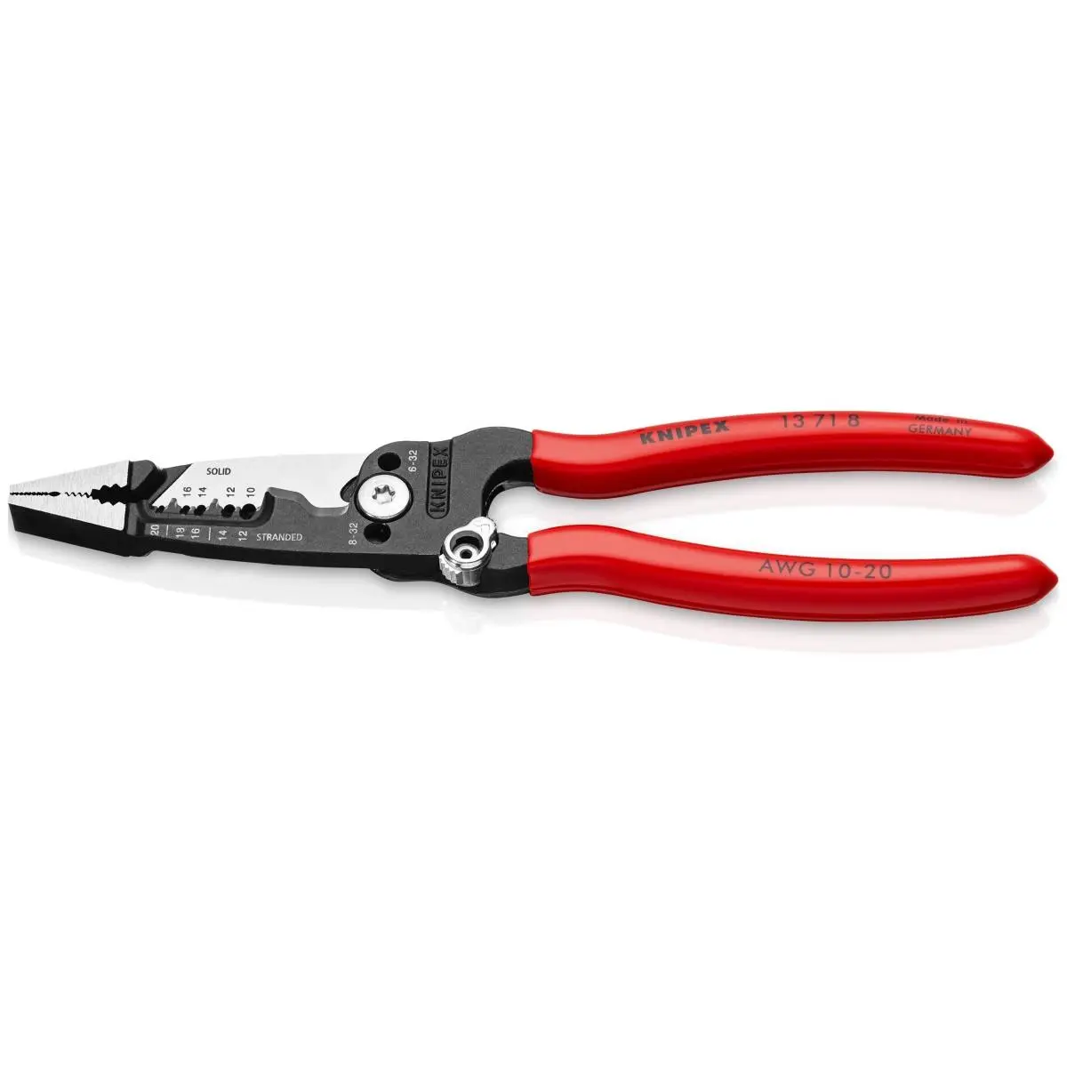 212 MAIN Knipex Tools Lp KX13718SBA 8 in. Forged Wire Strippers - DIY Tools, Hand Wirecutters, Kitchen Scissors, Kitchenware Essential
